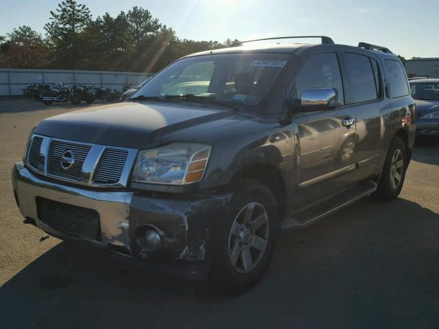 5N1AA08B34N738564 - 2004 NISSAN ARMADA SE GRAY photo 2