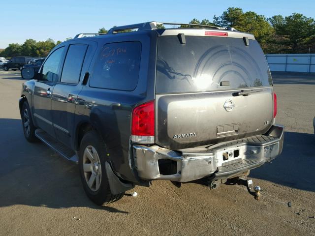 5N1AA08B34N738564 - 2004 NISSAN ARMADA SE GRAY photo 3