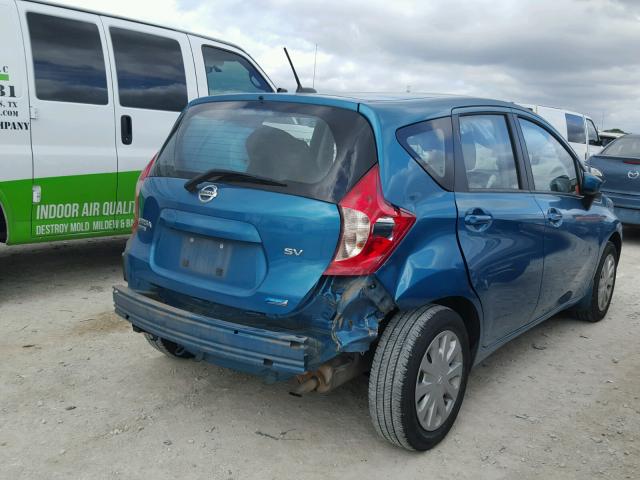 3N1CE2CP0FL421055 - 2015 NISSAN VERSA NOTE GREEN photo 4