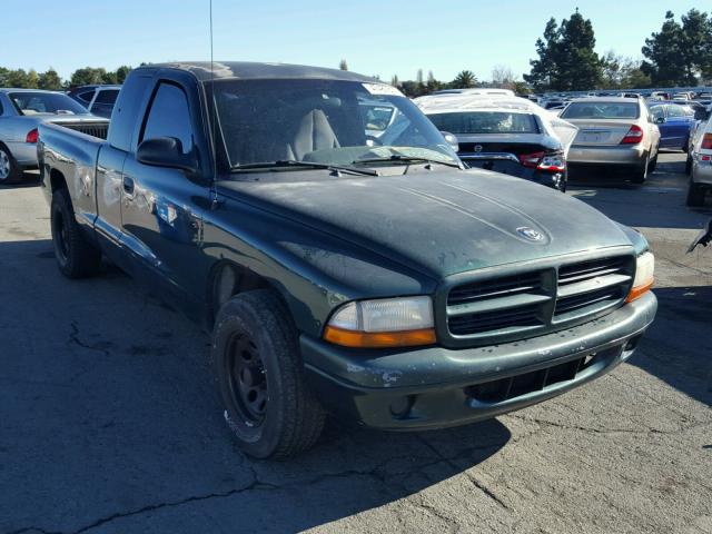 1B7GL22X1XS243603 - 1999 DODGE DAKOTA GREEN photo 1