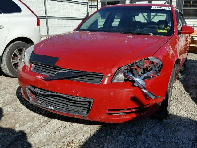 2G1WT58K179227887 - 2007 CHEVROLET IMPALA LT RED photo 9