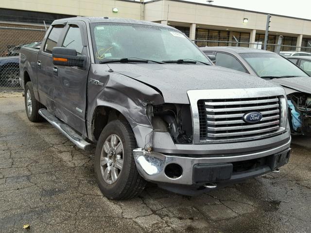 1FTFW1ET3CFC91144 - 2012 FORD F150 SUPER GRAY photo 1