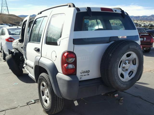 1J4GL48K37W524215 - 2007 JEEP LIBERTY SP WHITE photo 9