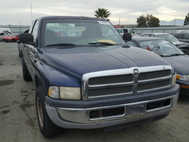 3B7HC12YXYG108927 - 2000 DODGE RAM 1500 BLUE photo 1