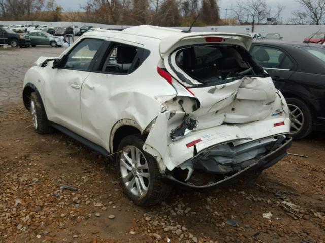 JN8AF5MR0ET352188 - 2014 NISSAN JUKE S WHITE photo 3