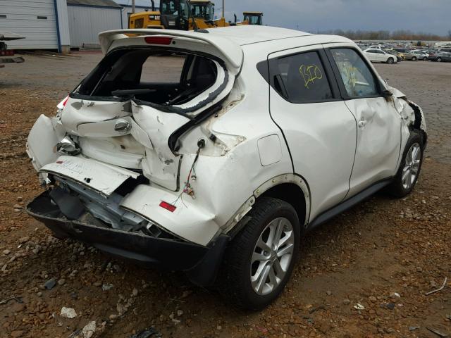 JN8AF5MR0ET352188 - 2014 NISSAN JUKE S WHITE photo 4