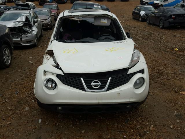 JN8AF5MR0ET352188 - 2014 NISSAN JUKE S WHITE photo 9