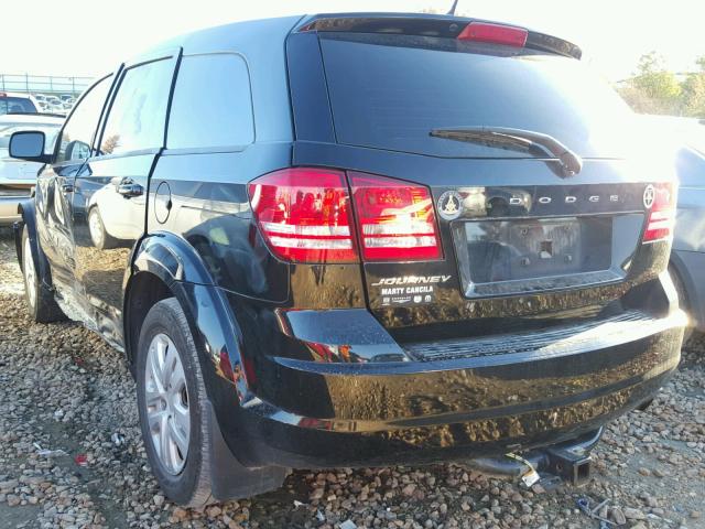 3C4PDCAB3ET149887 - 2014 DODGE JOURNEY SE BLACK photo 3