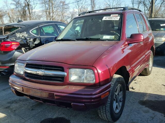 2CNBJ634736912851 - 2003 CHEVROLET TRACKER LT MAROON photo 2