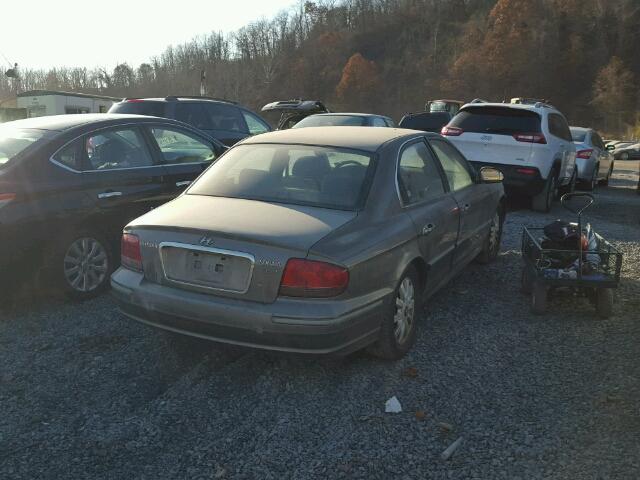 KMHWF35H33A757297 - 2003 HYUNDAI SONATA GLS GRAY photo 4