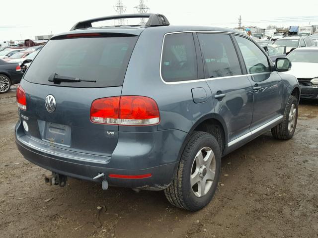 WVGBG77L05D010620 - 2005 VOLKSWAGEN TOUAREG 3. GRAY photo 4