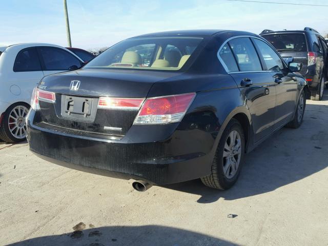 1HGCP2F65BA076487 - 2011 HONDA ACCORD SE BLACK photo 4