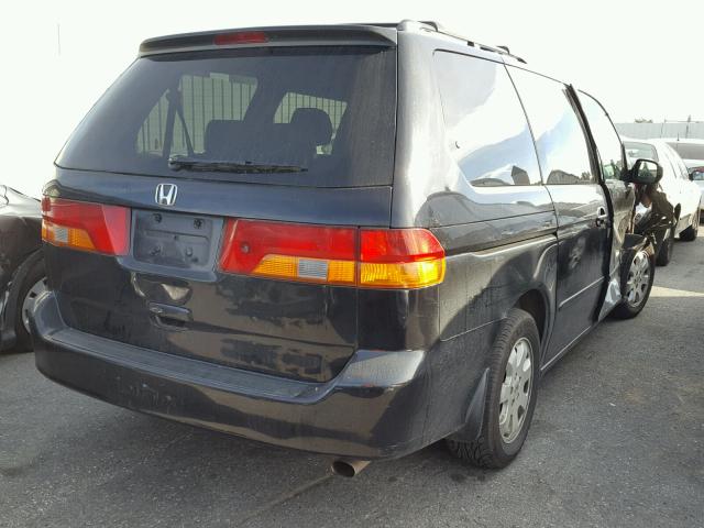 5FNRL18034B008593 - 2004 HONDA ODYSSEY EX BLACK photo 4