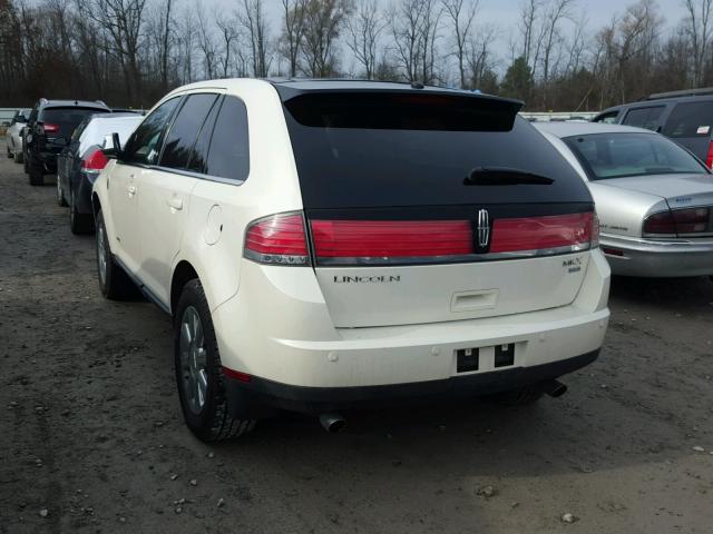 2LMDU88C08BJ37680 - 2008 LINCOLN MKX WHITE photo 3