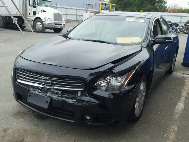 1N4AA5AP5BC853558 - 2011 NISSAN MAXIMA S BLACK photo 2