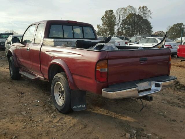 4TAWM72NXVZ244835 - 1997 TOYOTA TACOMA XTR BURGUNDY photo 3