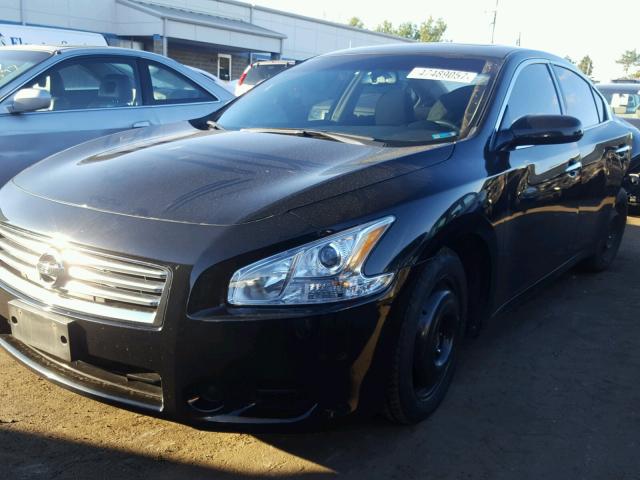 1N4AA5AP2EC450240 - 2014 NISSAN MAXIMA S BLACK photo 2