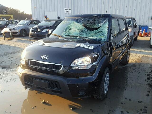 KNDJT2A13A7194837 - 2010 KIA SOUL BLACK photo 2