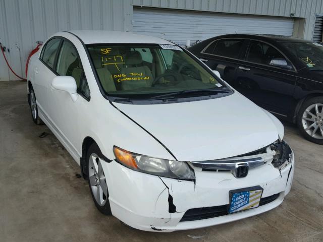 1HGFA16587L132014 - 2007 HONDA CIVIC LX WHITE photo 1