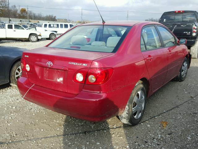 2T1BR32E56C633469 - 2006 TOYOTA COROLLA CE MAROON photo 4