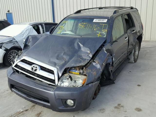 JTEZU14R478087886 - 2007 TOYOTA 4RUNNER SR GRAY photo 2