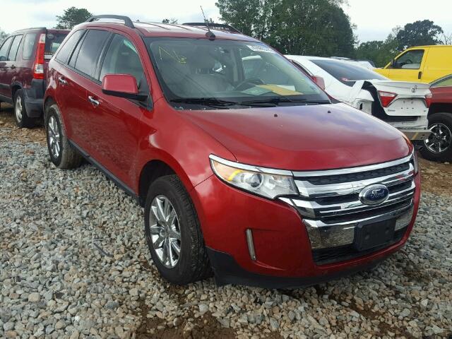 2FMDK3JC8BBA45044 - 2011 FORD EDGE SEL RED photo 1