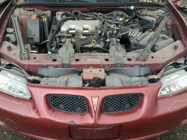 1G2WK52J62F253092 - 2002 PONTIAC GRAND PRIX BURGUNDY photo 7