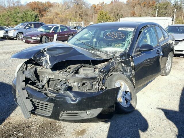 2G1WB5EN0A1132602 - 2010 CHEVROLET IMPALA LT BLACK photo 2