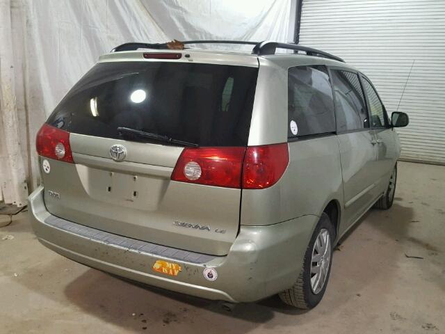 5TDZA23CX6S471889 - 2006 TOYOTA SIENNA CE TAN photo 4