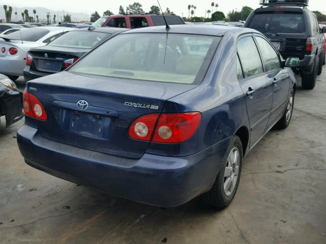 1NXBR30E25Z450109 - 2005 TOYOTA COROLLA CE BLUE photo 4