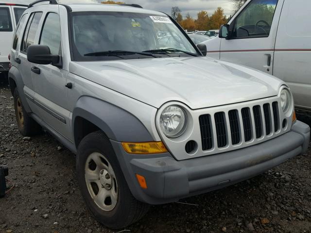 1J4GK48K85W536313 - 2005 JEEP LIBERTY SP SILVER photo 1