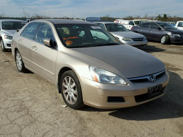 1HGCM66537A038139 - 2007 HONDA ACCORD EX GOLD photo 1