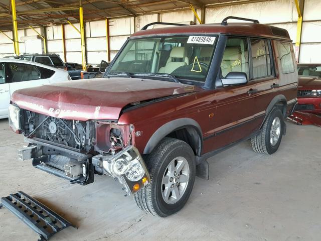 SALTL16493A793472 - 2003 LAND ROVER DISCOVERY BURGUNDY photo 2