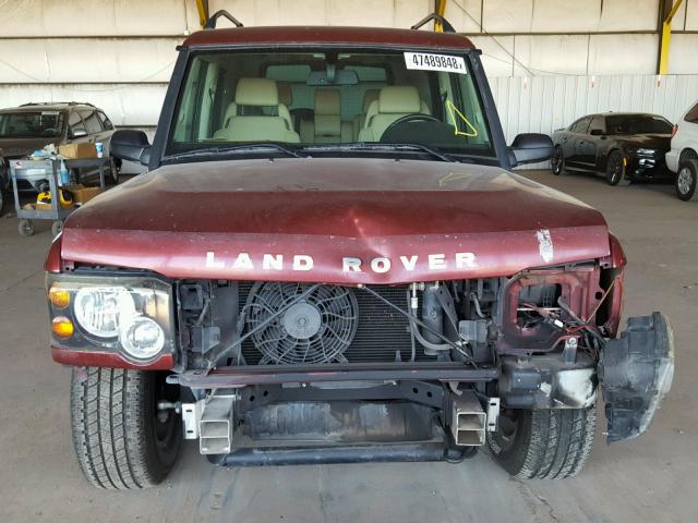 SALTL16493A793472 - 2003 LAND ROVER DISCOVERY BURGUNDY photo 9
