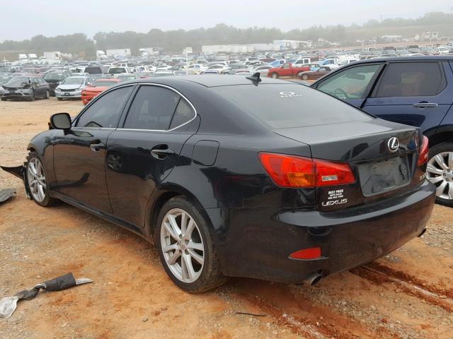 JTHBE262775013435 - 2007 LEXUS IS 350 BLACK photo 3