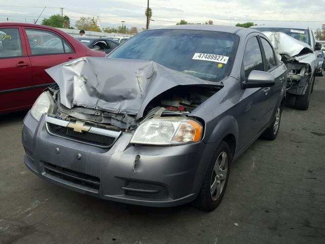 KL1TD5DEXBB138258 - 2011 CHEVROLET AVEO LS GRAY photo 2