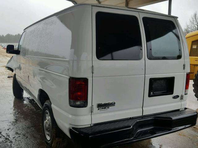 1FTNE24W58DA25434 - 2008 FORD ECONOLINE WHITE photo 3