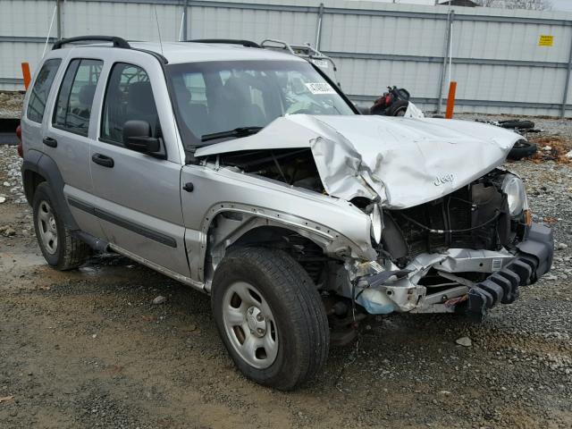 1J4GL48K27W621048 - 2007 JEEP LIBERTY SP SILVER photo 1