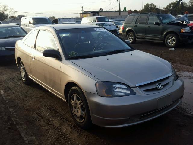 1HGEM22572L079717 - 2002 HONDA CIVIC LX BEIGE photo 1