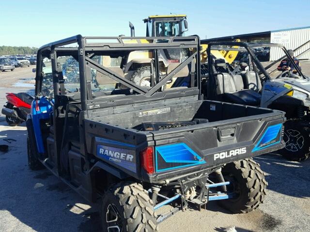 4XARUE878GB341002 - 2016 POLARIS RANGER CRE BLUE photo 3