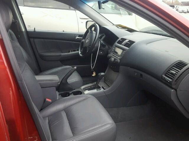 1HGCM56867A219241 - 2007 HONDA ACCORD EX BURGUNDY photo 5