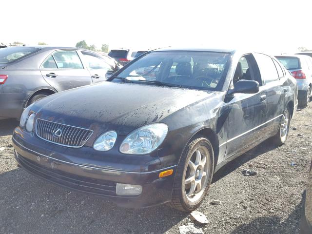 JT8BL69S520011472 - 2002 LEXUS GS 430 BLACK photo 2