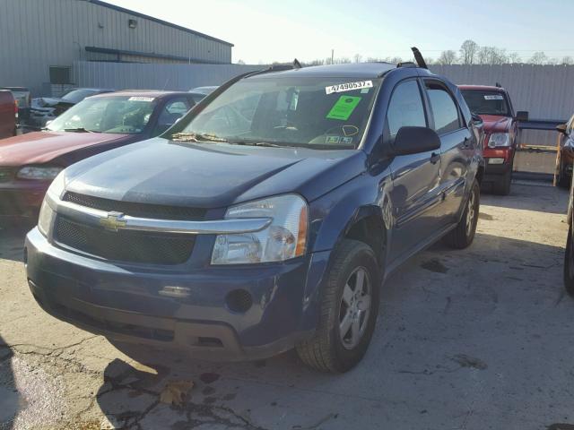 2CNDL13F986310533 - 2008 CHEVROLET EQUINOX LS BLUE photo 2