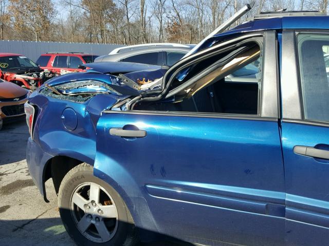 2CNDL13F986310533 - 2008 CHEVROLET EQUINOX LS BLUE photo 9