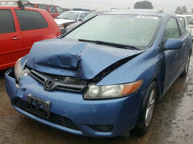 2HGFG11827H539162 - 2007 HONDA CIVIC EX BLUE photo 2