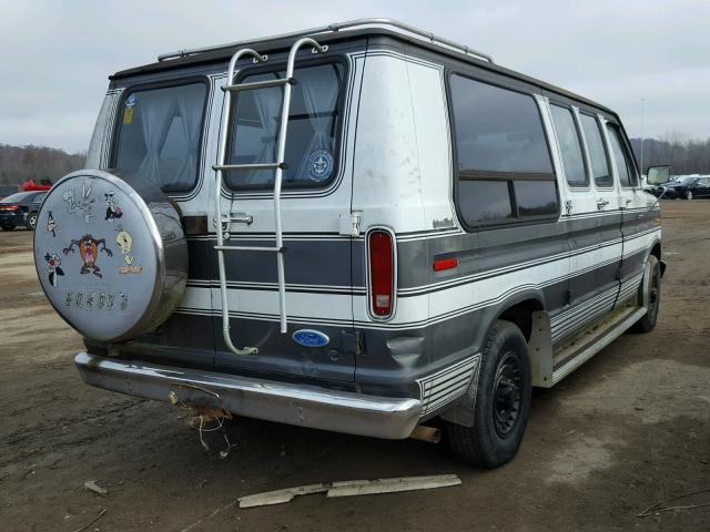 1FDDE14N5HHA17349 - 1987 FORD ECONOLINE GRAY photo 4