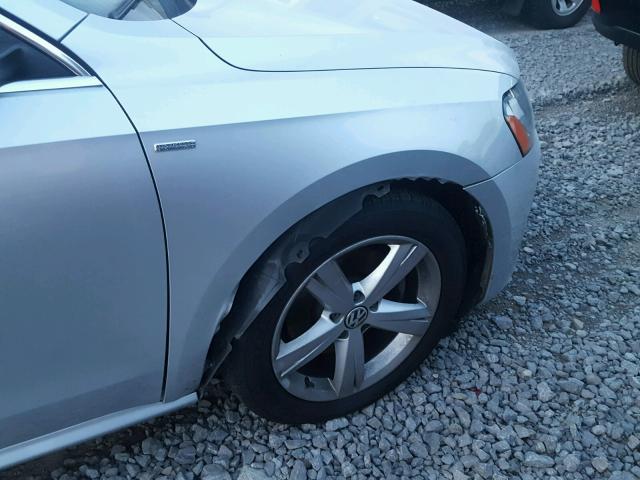 1VWAT7A38EC036910 - 2014 VOLKSWAGEN PASSAT S Արծաթագույն լուսանկար 9