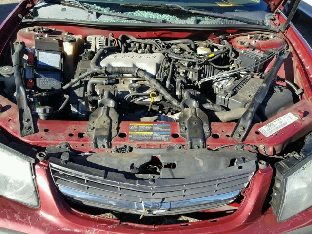 2G1WF52E459308776 - 2005 CHEVROLET IMPALA MAROON photo 7