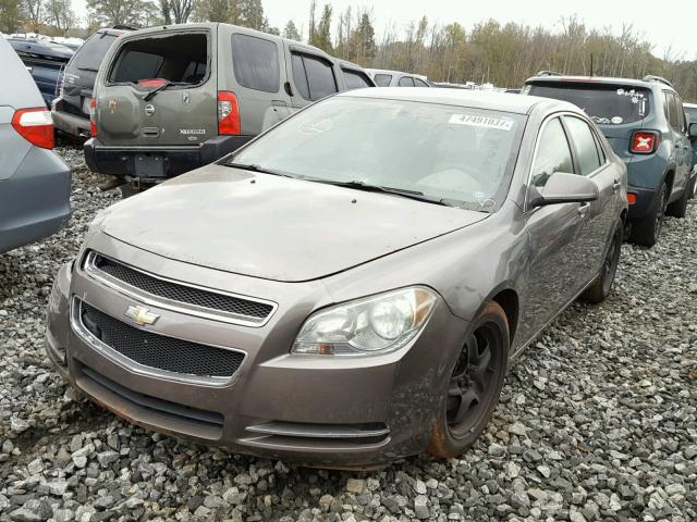 1G1ZC5E05A4106032 - 2010 CHEVROLET MALIBU 1LT BROWN photo 2