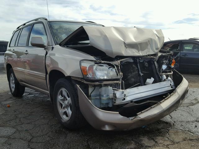 JTEGD21A370164788 - 2007 TOYOTA HIGHLANDER GOLD photo 1